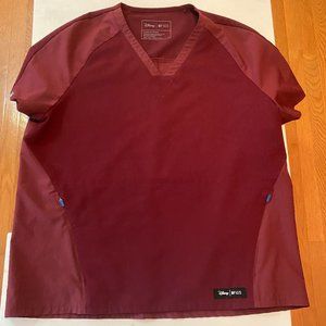 Figs top burgundy Disney size L